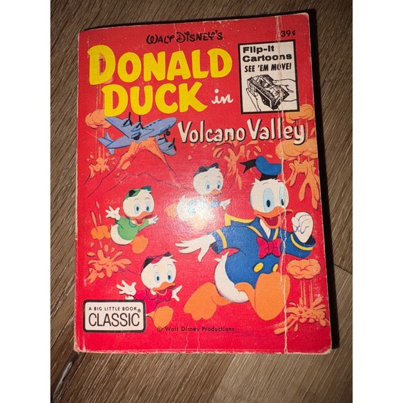 Walt Disney's Other - Vintage Donald Duck in Volcano Valley Big Little Book Classic Walt Disney
